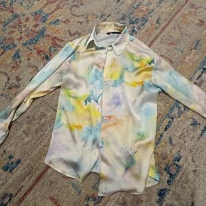 Button up long sleeve top